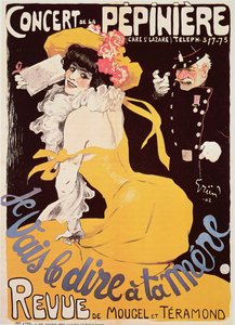 Plakat do Concert de la Pepiniere, 1902